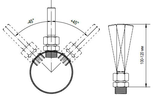 Удлинитель насадки SPRAY RING Арт. SMN-80-3/8