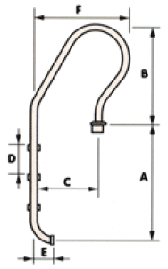 Лестницы “MIXTO” Арт.: PS-0306, PS-0307, PS-0308, PS-0352-L, PS-0353-L, PS-0354-L Лестница для бассейна.