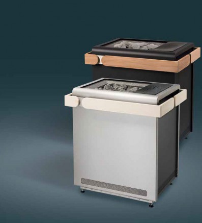 Печь для бани и сауны Sentiotec Concept-R combi, 9 кВт, нержавеющая сталь Артикул: CP-RC-090. Размер: 663x523x725. Объем: 9-14 м3