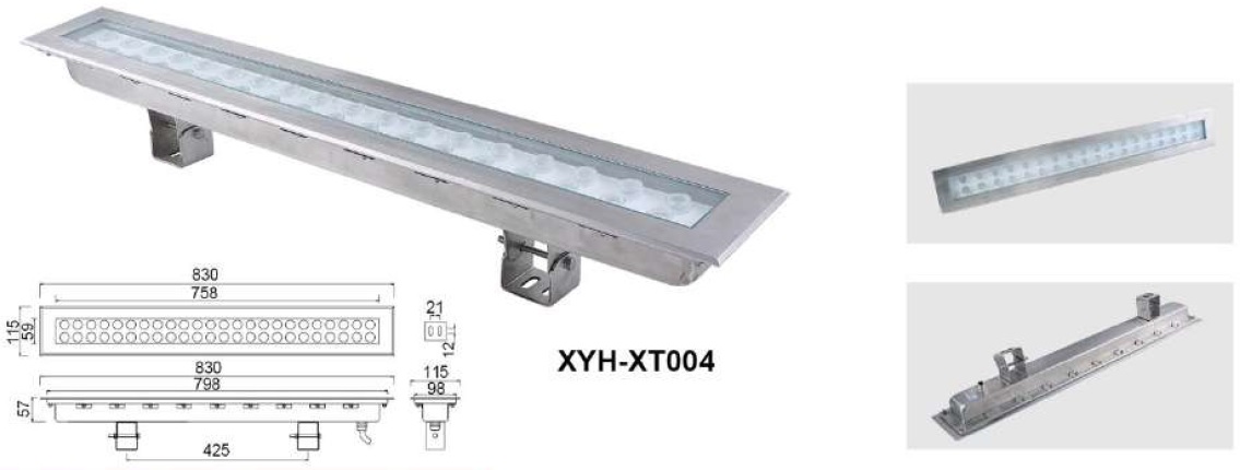 Подводные линейные светильники XYHXT004-24W 24*1W для фонтанов