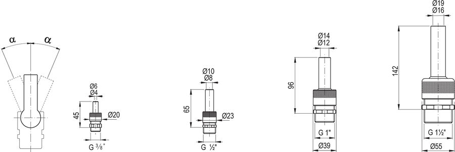 Фонтанные насадки Lance jet DN 20 mm от 1.0-3.0 м3/час арт. BZW2112