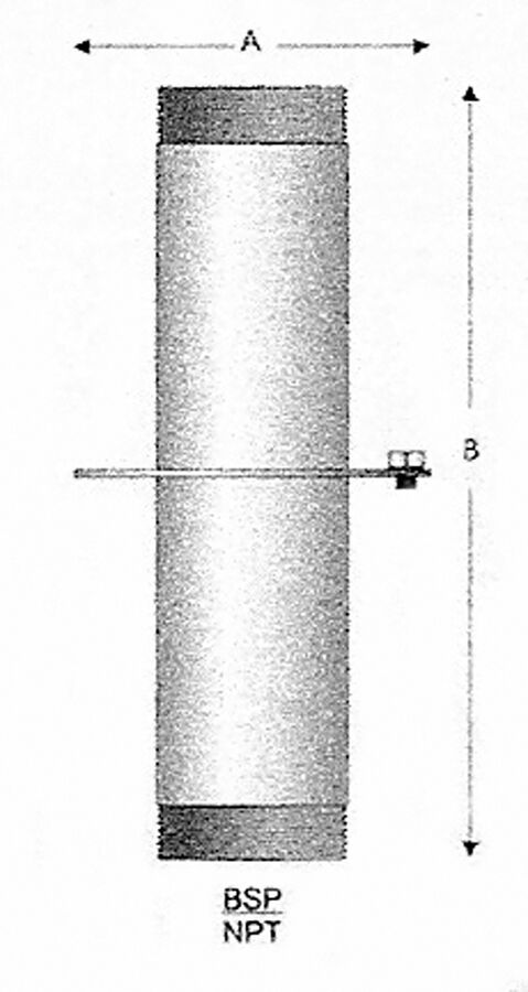 ��������� �������� 1 1/ 4", ����� �� 50 ��, ����������� ����� ���: VI-TJ-125-050  